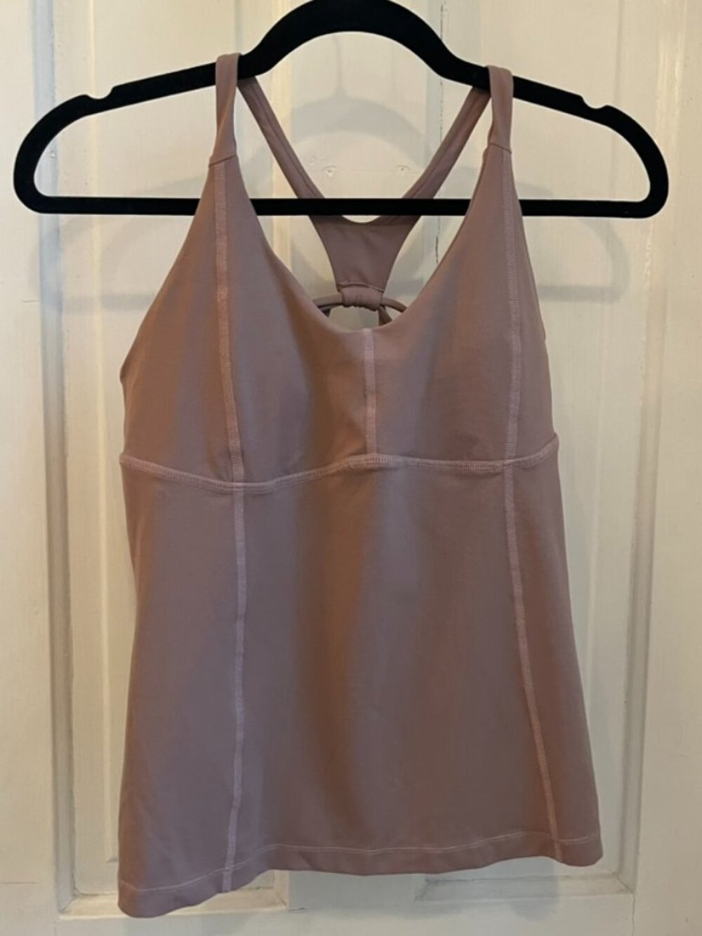 Prana Mauve Built-In Bra Athletic Tank Top - Size S